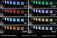 2021-2025 Ford Bronco Light Bar Mounting Kit SS5 6-Pod CrossLink Grille Lightbar Kit Sport Yellow Combo