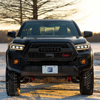 2016-2023 Toyota Tacoma LED Projector Headlights with Selectable DRL Chrome (pair)