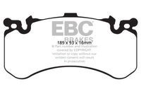 EBC 11+ Audi A8 Quattro 6.3 (Cast Iron Rotors) Redstuff Front Brake Pads