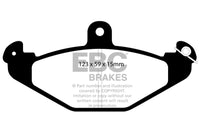 EBC 92-00 Dodge Viper 8.0 Redstuff Rear Brake Pads