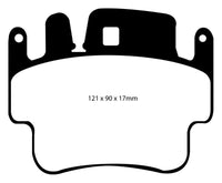 EBC 98-05 Porsche 911 (996) (Cast Iron Rotor only) 3.4 Carrera 2 Yellowstuff Front Brake Pads