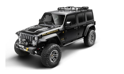 Bushwacker 18-21 Jeep Wrangler JL (2-Door & 4-Door) Flat Style Flares 4pc - Black