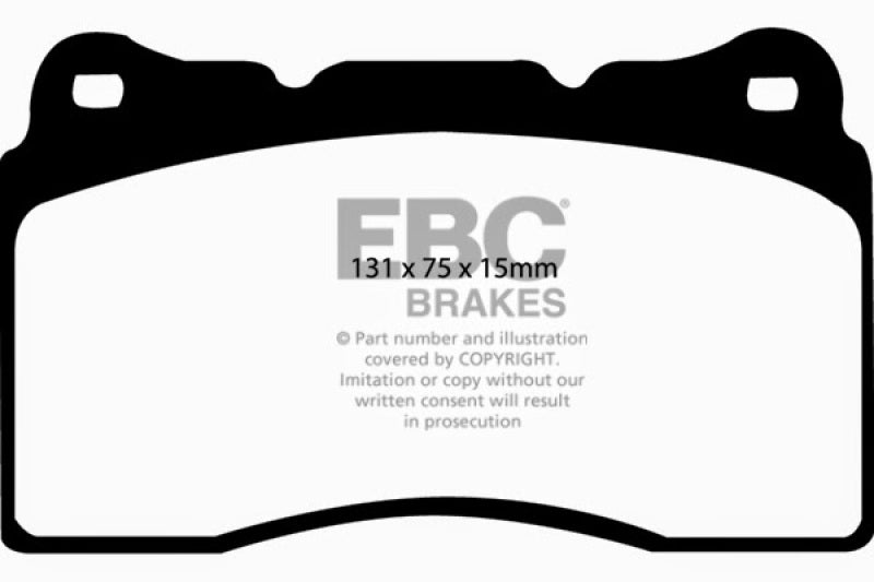 EBC 04-08 Acura TL 3.2 (Manual)(Brembo) Redstuff Front Brake Pads