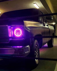 Oracle 7in High Powered LED Headlights - Black Bezel - ColorSHIFT No Controller SEE WARRANTY