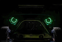 Oracle 7in High Powered LED Headlights - Black Bezel - ColorSHIFT 2.0 SEE WARRANTY