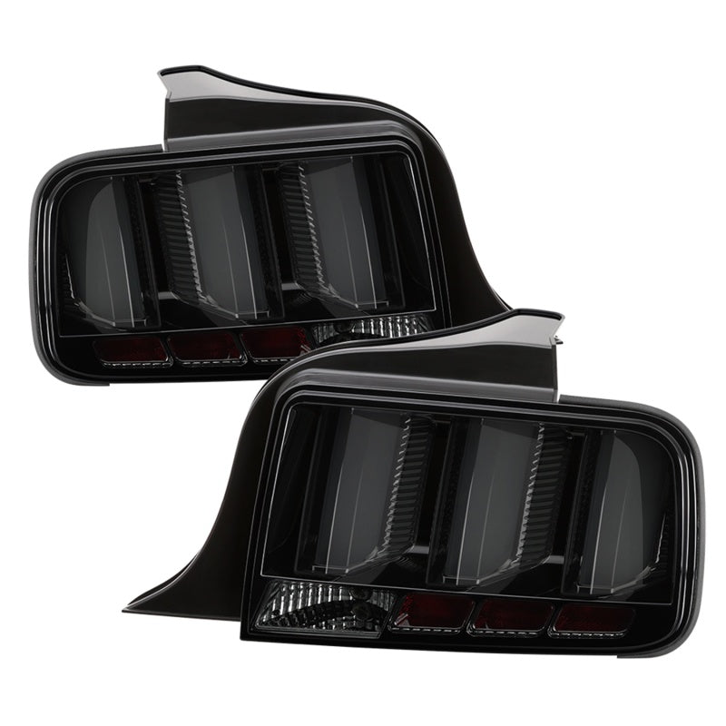 Spyder 05-09 Ford Mustang (White Light Bar) LED Tail Lights - Smoke ALT-YD-FM05V3-LED-SM