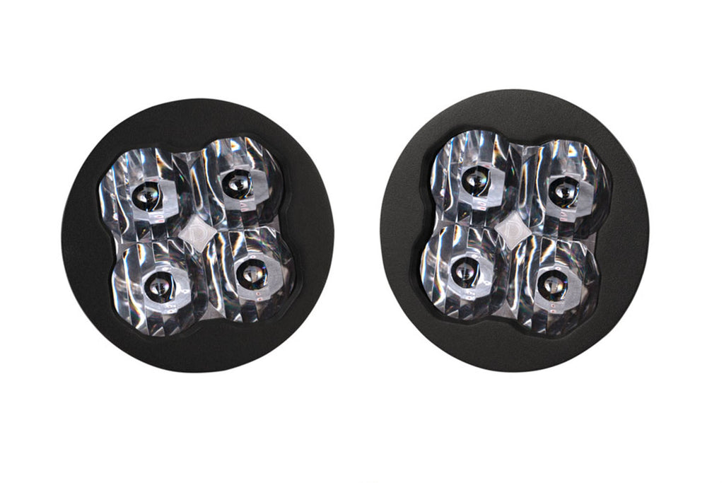 SS3 Pro ABL White SAE Fog Round No Brackets (pair)