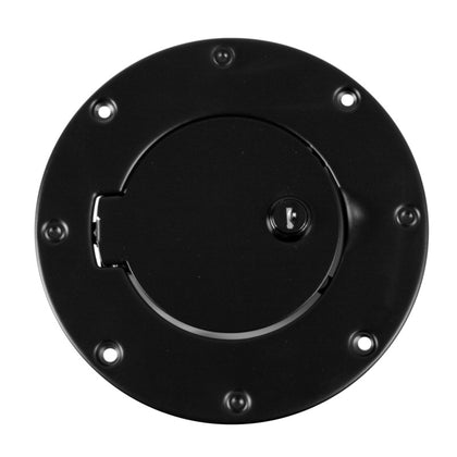 Rugged Ridge 97-06 Jeep Wrangler TJ Black Locking Gas Cap Door