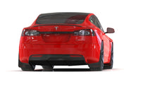 Rally Armor 21-25 Tesla Model S / S Plaid Black UR Mud Flap w/Red Logo