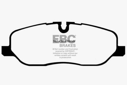 EBC 05-10 Land Rover LR3 4.4 Greenstuff Front Brake Pads