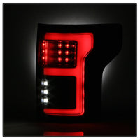 Spyder 15-17 Ford F-150 LED Tail Lights (w/Blind Spot) - Black Smoke (ALT-YD-FF15015BS-LBLED-BSM)