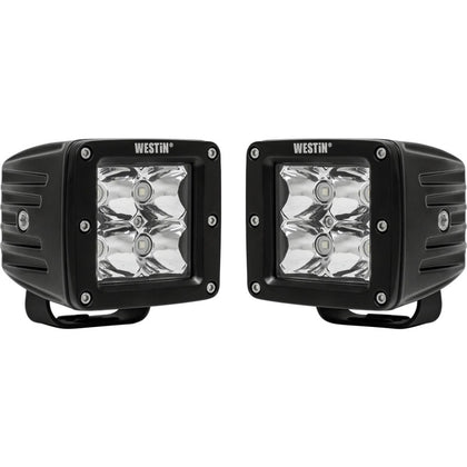 Westin Compact LED -4 5W Cree 3 inch x 3 inch (Set of 2) - Black