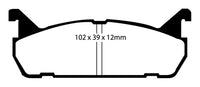 EBC 91-96 Ford Escort 1.8 Yellowstuff Rear Brake Pads