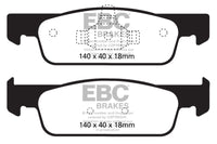 EBC 2016-2017 Smart Fortwo 0.9L Turbo Yellowstuff Front Brake Pads