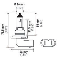 Hella 9006 12V 55W Xen White Bulb (Pair)