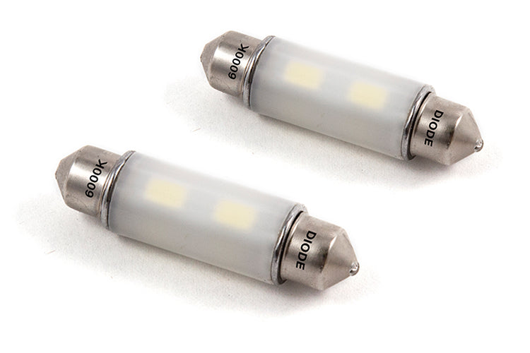 2007-2013 GMC Sierra 1500 Map Light Bulb 41mm HP6 Cool White (pair)