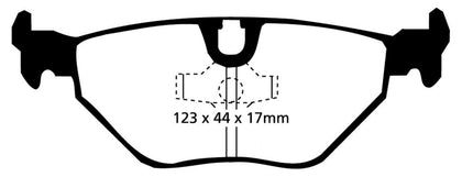 EBC 92-95 BMW M3 3.0 (E36) Bluestuff Rear Brake Pads