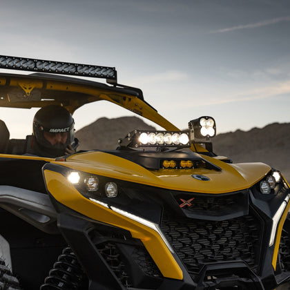 Baja Designs Can-Am Maverick R Clear 10in OnX6+ Shock Tower Kit