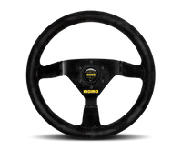 Momo MOD69 Steering Wheel 350 mm -  Black Suede/Black Spokes