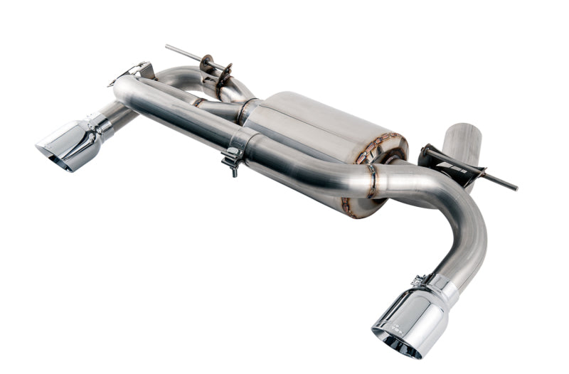 AWE Tuning BMW F3X 340i Touring Edition Axle-Back Exhaust - Chrome Silver Tips (90mm)