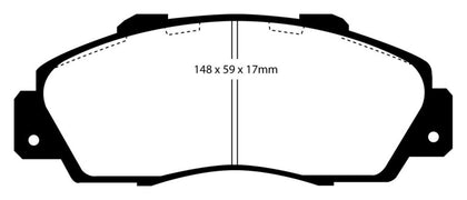 EBC 97-01 Acura Integra Type R Bluestuff Front Brake Pads