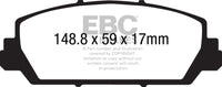 EBC 12+ Acura RDX 3.5 Greenstuff Front Brake Pads