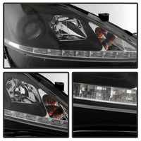 Spyder Lexus IS 250/350 2006-2010 Projector Headlights DRL Black PRO-YD-LIS06-DRL-BK