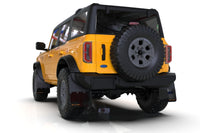 Rally Armor 21-24 Ford Bronco (Plstc Bmpr + RB - NO Rptr/Sprt) Blk Mud Flap w/Met. Blk Logo