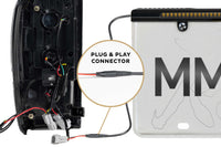 XB LED Tail Lights: Toyota Tacoma (16-23) (Pair / Clear Lens)