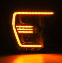 AlphaRex 21-22 Ford F150 PRO-Series Projector headlights Black w/Activ Light/Seq Signal