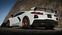 Borla 2020 Chevrolet Corvette C8 6.2 ATAK 3in Exhaust System Dual Round Rolled A/C Black Chrome Tips