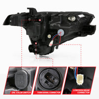 ANZO 22-24 Toyota Tundra (w/Factory LED Refl.) Z-Series Full LED Proj Headlights - Driver Side ONLY