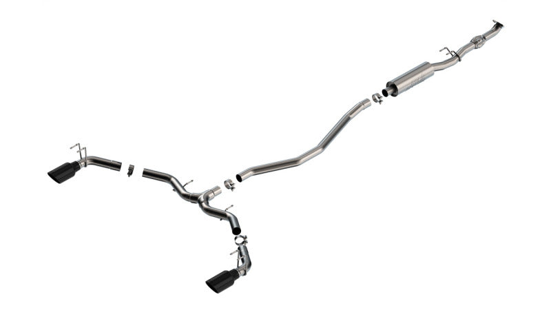 Borla 2023 Integra/22-23 Civic Si 1.5L 4 CYL. MT FWD 4DR 2.50in S-Type Catback Exhaust Black Chrome