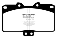 EBC 91-93 Dodge Stealth 3.0 4WD Redstuff Front Brake Pads