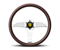 Momo Super Grand Prix Steering Wheel 350 mm - Mahogany Wood/Pol Spokes