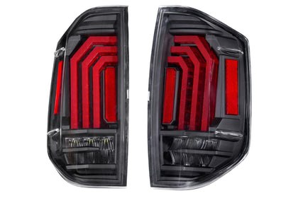 XB LED Tail Lights: Toyota Tundra (14-21) (Pair / Black)