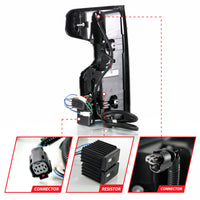 ANZO 19-21 Chevy Silverado Work Truck Full LED Taillights Chrome Housing Red Lens G2(w/C light Bars)