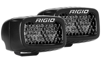 Rigid Industries SR-M Series PRO Midnight Edition - Spot - Diffused - Pair
