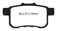 EBC 09-14 Acura TSX 2.4 Redstuff Rear Brake Pads