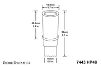 7443 HP48 LED Amber (single)