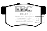 EBC 01-03 Acura CL 3.2 Greenstuff Rear Brake Pads