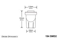 Diode Dynamics 194 LED Bulb SMD2 LED - Cool - White (Pair)