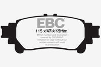 EBC 10+ Lexus RX350 3.5 (Japan) Extra Duty Rear Brake Pads