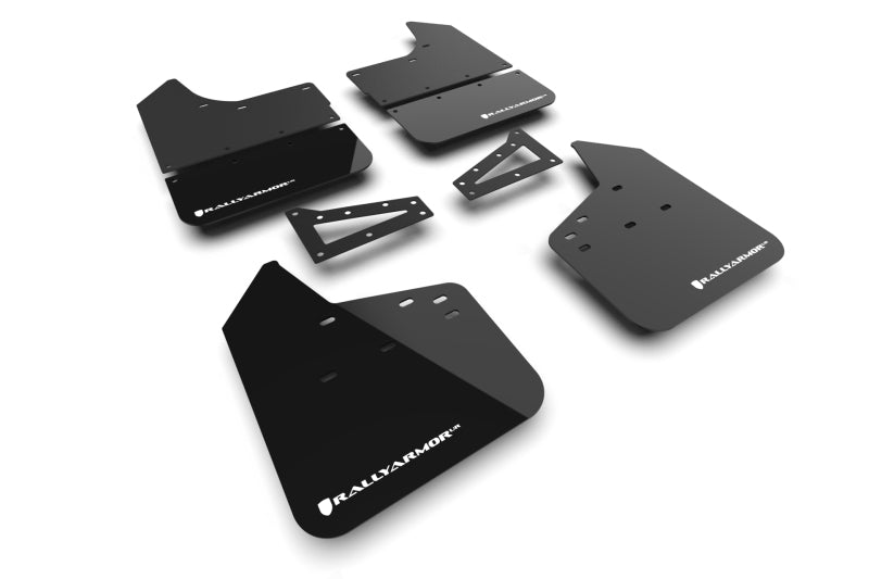 Rally Armor 23-25 Chevy Colorado ZR2 Black Mud Flap - White Logo