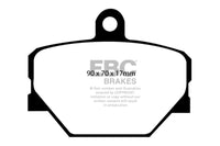 EBC 08+ Smart Fortwo 1.0 Redstuff Front Brake Pads