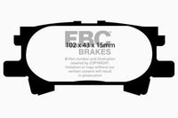 EBC 04-07 Lexus RX330 3.3 Greenstuff Rear Brake Pads