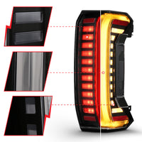 ANZO 22-24 Toyota Tundra (Does Not Fit LED Seq. Models) Z-Series Full LED Tail Lights - Pair