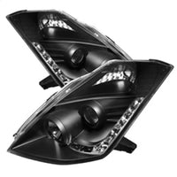 Spyder Nissan 350Z 06-08 Projector Headlights Xenon/HID Model- DRL Blk PRO-YD-N350Z06-HID-DRL-BK