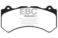 EBC 16+ Cadillac ATS-V 3.6 Twin Turbo Redstuff Front Brake Pads