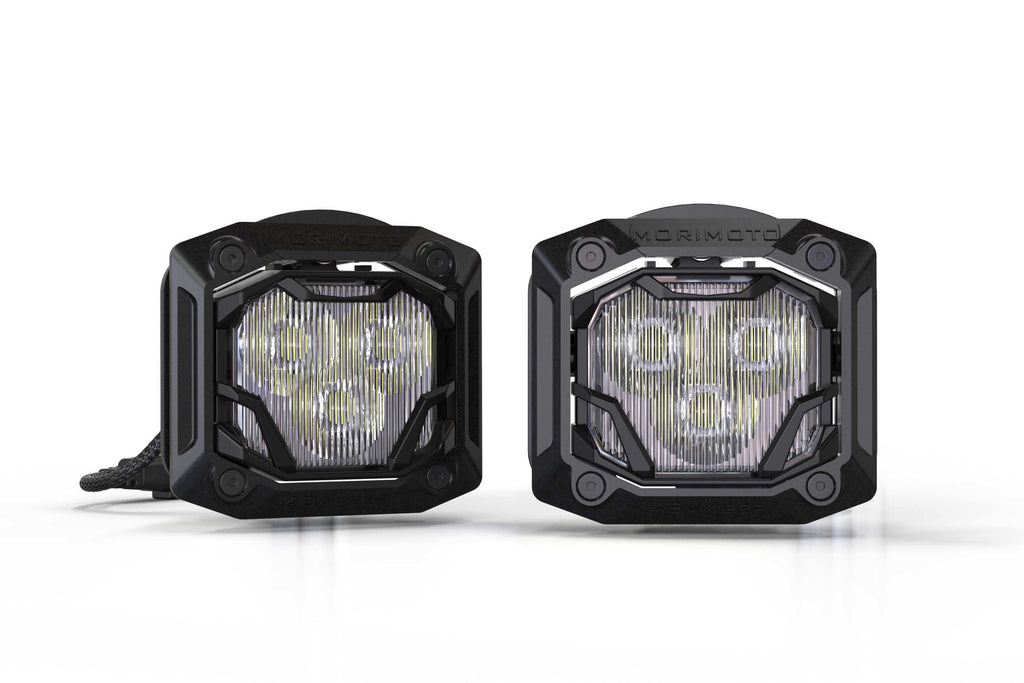 Morimoto 4Banger Adjustable Flush-Mount Kit: (NCS Yellow Combo Beam)